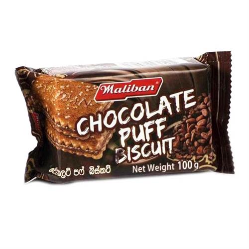 Maliban Chocolate Puff Biscuit 100g