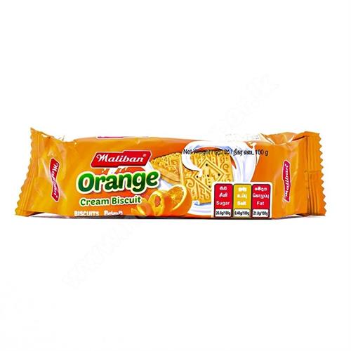 Maliban Orange Cream Biscuit 100g