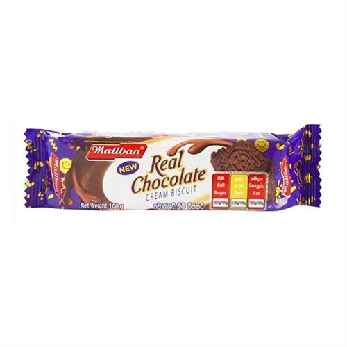 Maliban Real Chocolate Cream Biscuit 100g