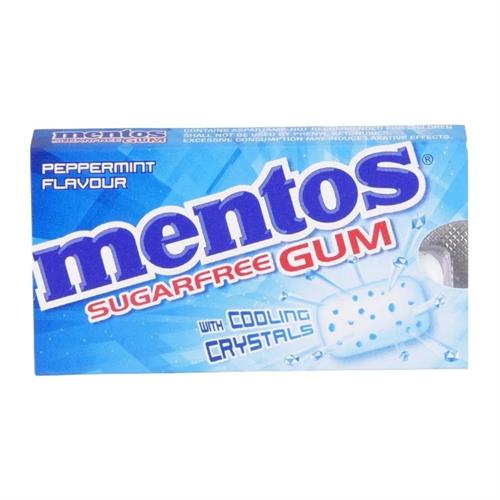 Mentos Sugar Free Peppermint Flavor Gum 10.2g