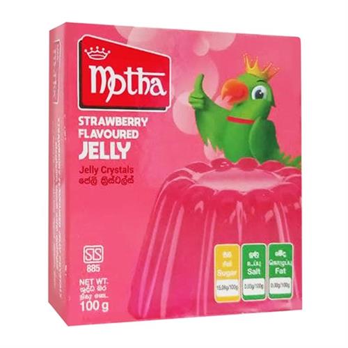 Motha Strawberry Flavoured Jelly Crystals 100g