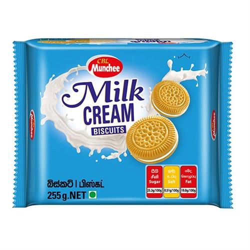 Munchee Milk Cream Biscuits 255g