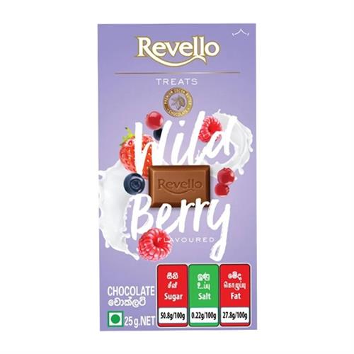 Revello Treats Wild Berry Chocolate 25g