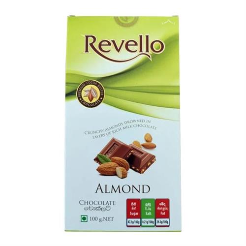 Revello Classic Almond Chocolate 100g