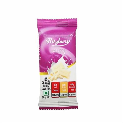 Ritzbury White Milk Chocolate 20g