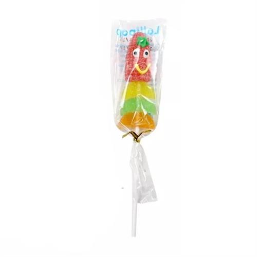 Sugar Coated Jelly Candy Marshmallow Lollipop