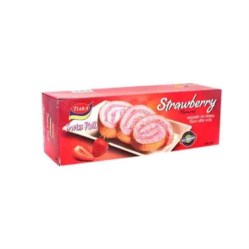 Tiara strawberry Swiss Roll 200g