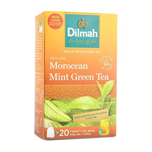 Dilmah Green Tea With Moroccan Mint 40g