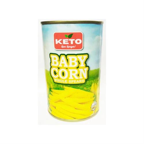 Keto Whole Spears Baby Corn 425g