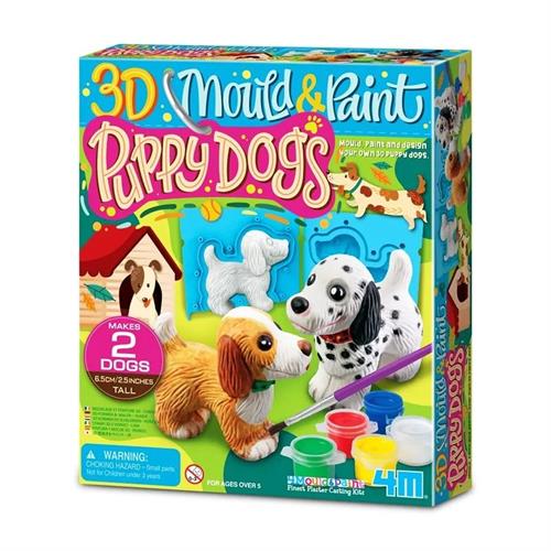 4M 3D Mould & Paint Puppy Dogs