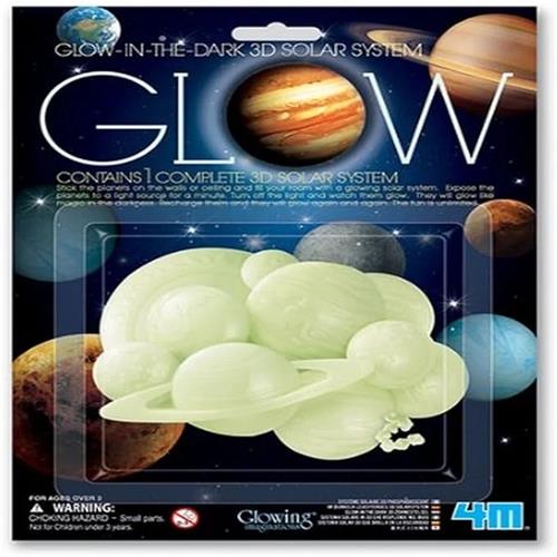 4M Glow In The Dark 3D Solar Sytem