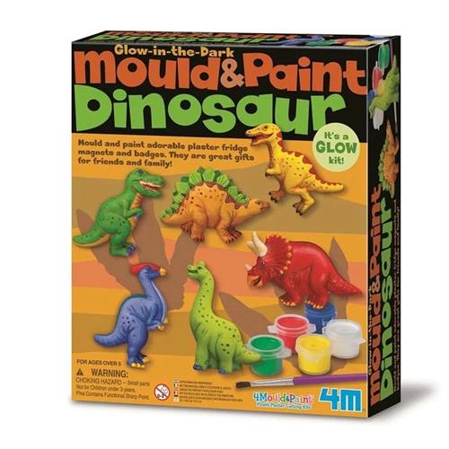 4M Mould And Paint Glow Dinosaur Kit