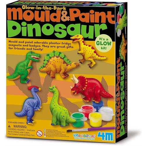 4M Mould & Paint Glow Dinosaur