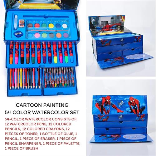 54 Pcs Spiderman Art Set