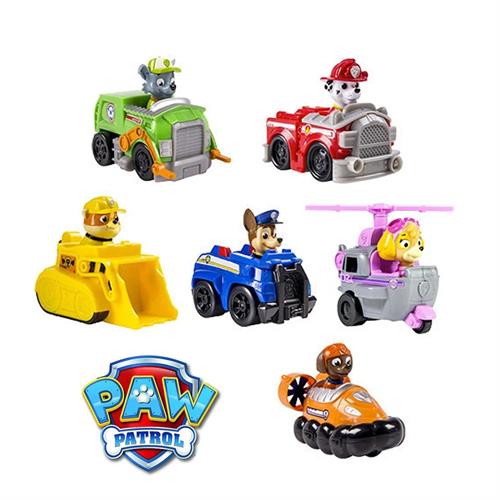 7Pcs Paw Patrol Team Car Pack Toys with Control Tower