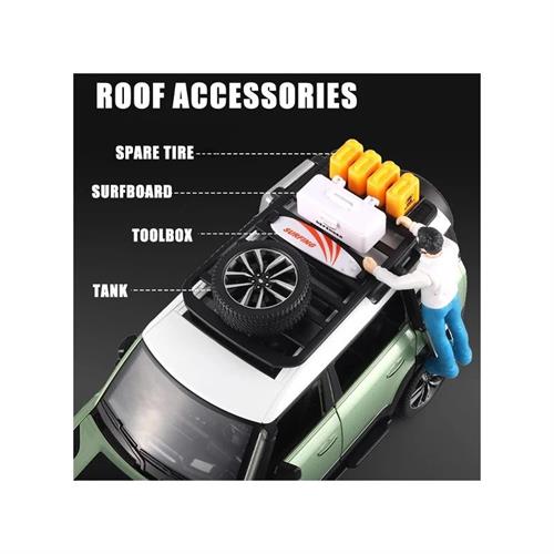 Diecast Rover Defender Car Model 1/24