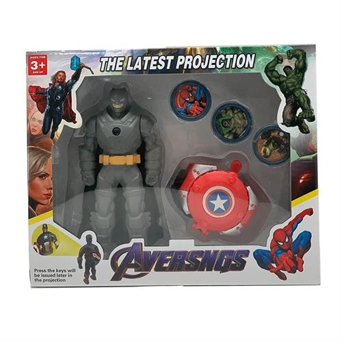 Superhero action figure with projector with Shooting Watch