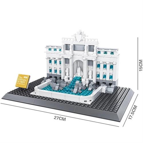 Wange Architecture Fontana Di Trevi Building Blocks 4212