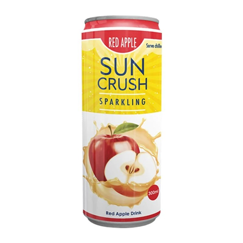 Sun Crush Sparkling Red Apple Drink 250ml