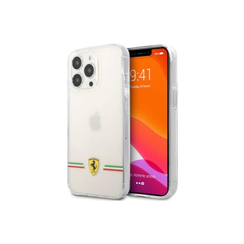 Ferrari Original Logo Transparent Case for iPhone 13 Pro