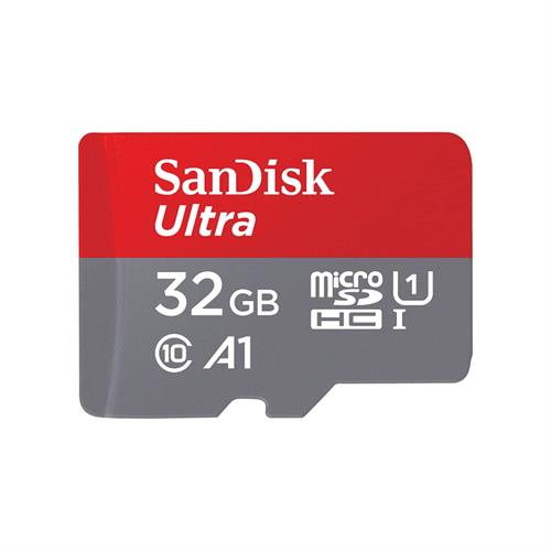 SanDisk 32GB Ultra microSDHC UHS-I Memory Card with Adapter 120MB/s, C10, U1, Full HD, A1, Micro SD Card