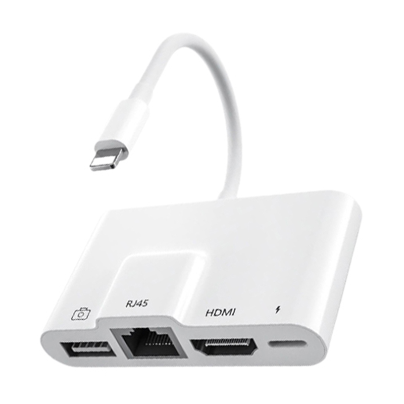 COTEetCI 4-in-1 Lightning OTG HDMI Adapter