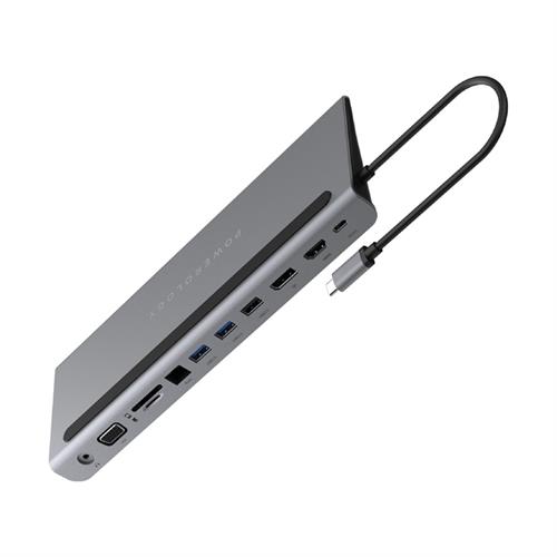 Powerology 100w 11 In 1 Muilti Display USB-C Hub Laptop Stand