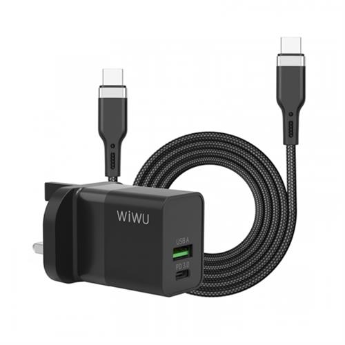 WiWU 30W Quick Charge Bundle Type-C to Type-C Black