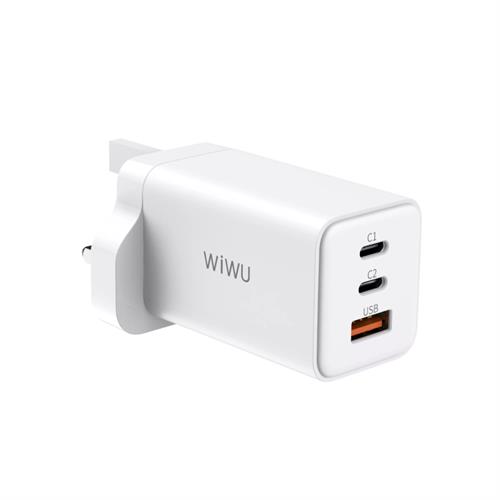 WiWU 65W GaN Fast Travel Charger UK White