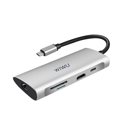 WiWU Alpha 8-in-1 Type-C Hub Adapter