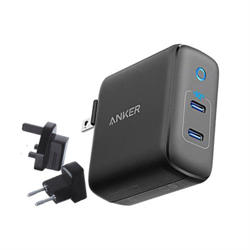 Anker Powerport III 2 Port 60W Dual USB- C Travel Charger with World Plug Set A2629