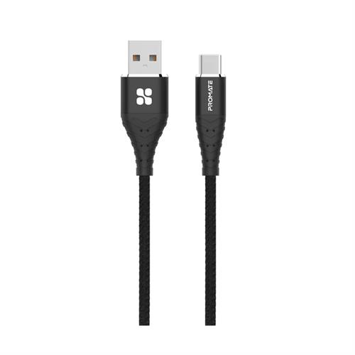 Promate Fabric Braided USB-C Data Sync & Charge Cable