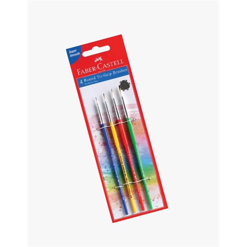 TRI GRIP BRUSHES ROUND SET OF 4