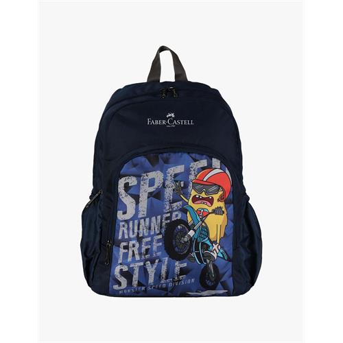 SCHOOL BAG P1 SPEED MONSTER 6YRS + BLUE