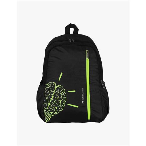 SCHOOL BAG S1 NEON 12YRS + GREEN BRAIN