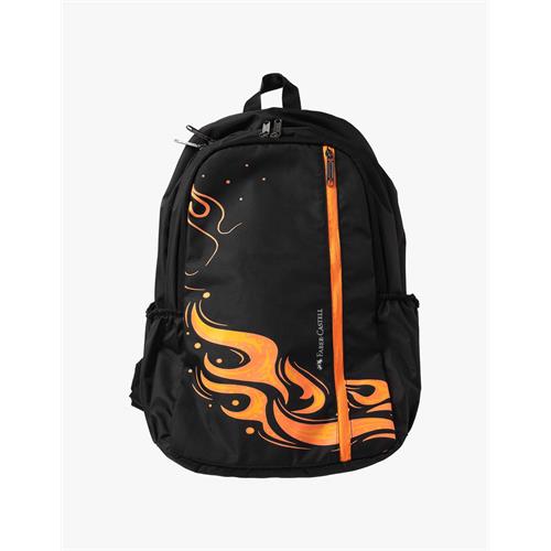 SCHOOL BAG S1 NEON 12YRS + ORANGE FLAME