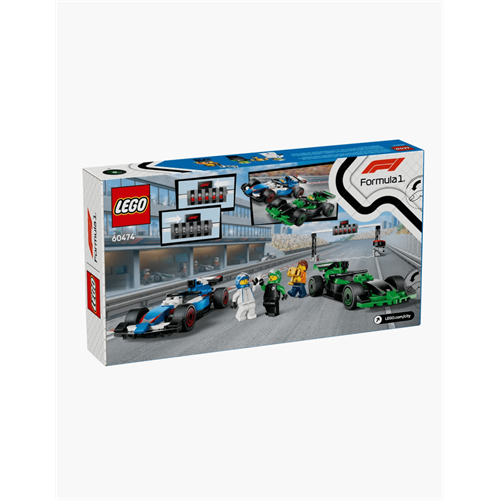 F1 Grid with VCARB & Sauber Race Cars