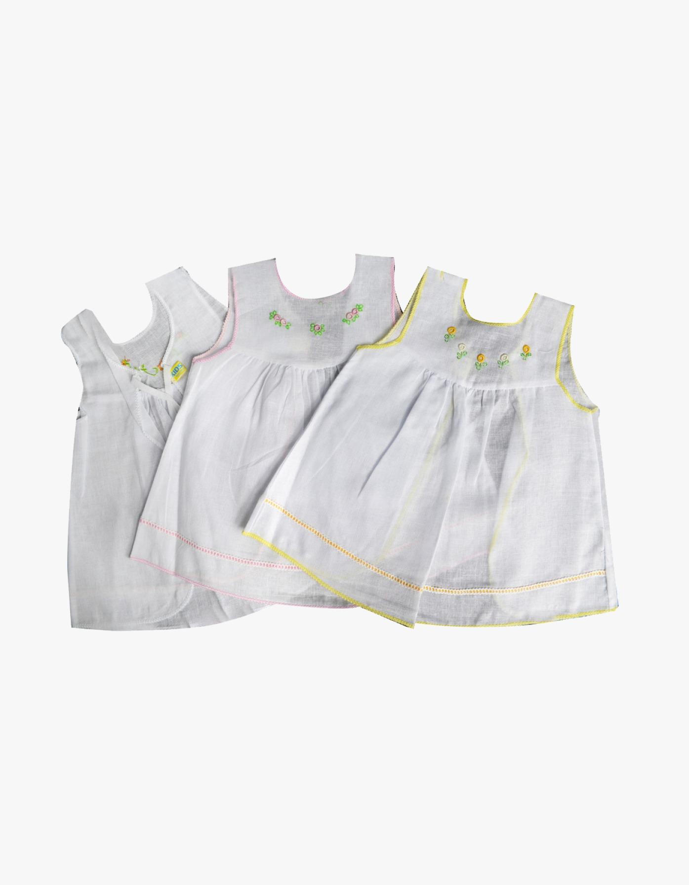 Kids Joy York Baby Frock Smocking (3 Pieces)