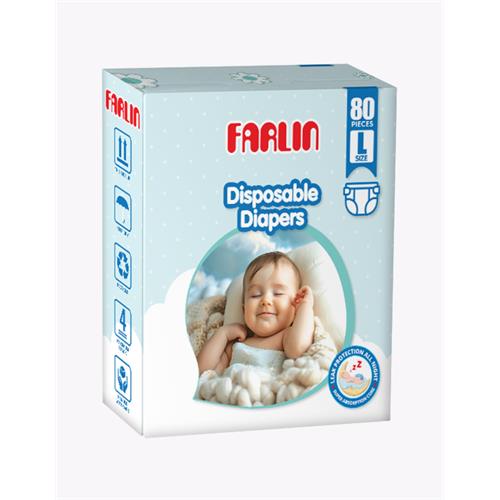 Farlin Baby Diaper 80 PCS LARGE