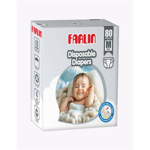 Farlin Baby Diaper 80 PCS MEDIUM