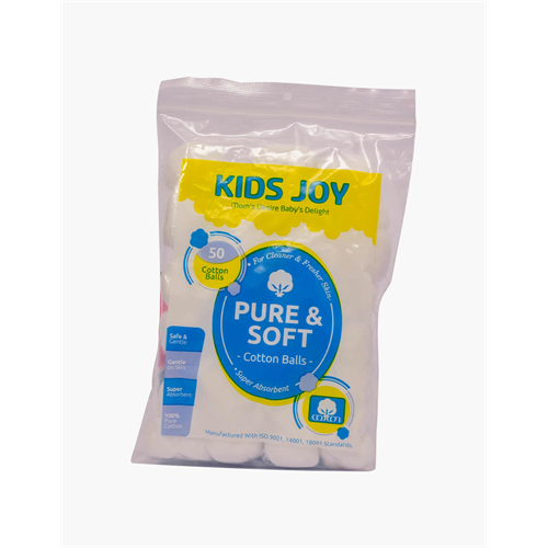 Kids Joy 50 Cotton Balls Zip Pack