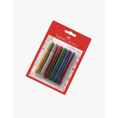 GLITTER GLUE 6 COL X 12.5 GMS BLISTER CARD