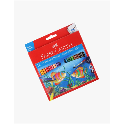 WATER COLOUR PENCILS FULL LENGTH BOX OF 24