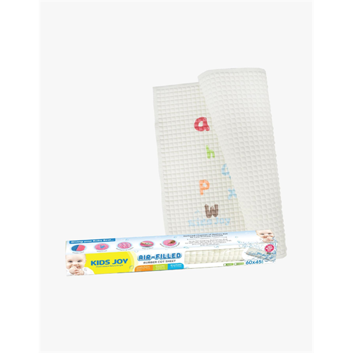 Kids Joy Airfilled Rubber Cot Sheet 60 X 45 Plain