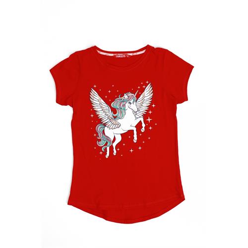 Tween Kids Girls Without Collar Casual T-Shirt