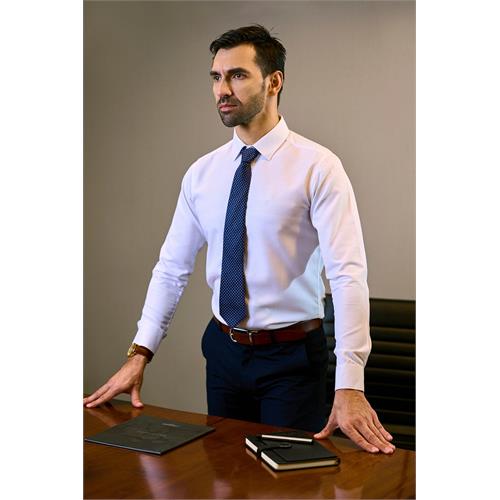 Gen Z Men's Long Sleeve Formal Plain Shirt