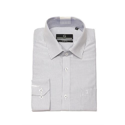 Gen Z Men's Long Sleeve Stripe Formal Shirt