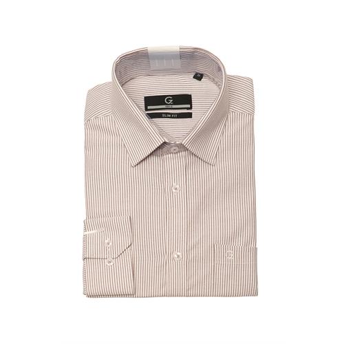 Gen Z Men's Long Sleeve Stripe Formal Shirt