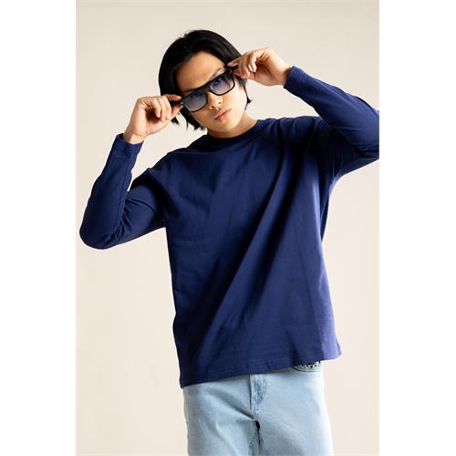 Hustle Long Sleeve Relax Fit Casual T-Shirt