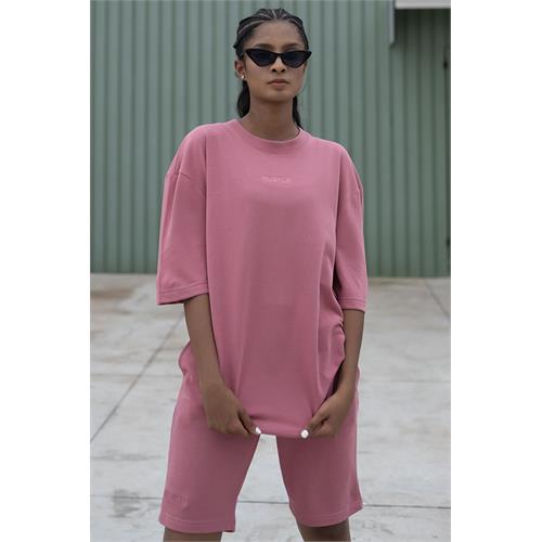 Hustle Monochromatic Oversized Tee